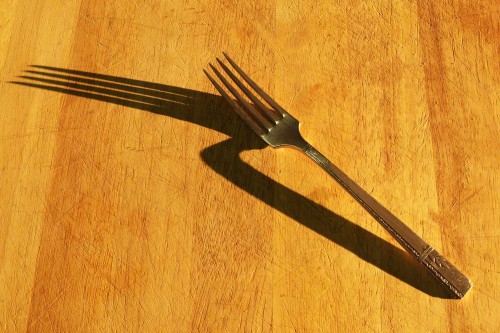 I saw a fork, but what else did I see?