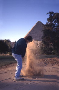 The biggest sand trap I had ever seen.