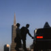 people getting into cab with transamerica bldg in background thumbnail