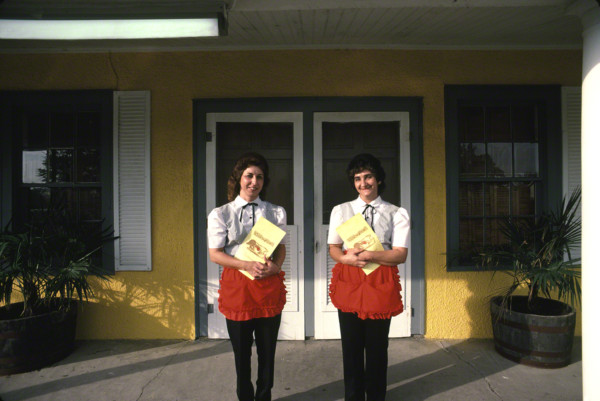 two waitresses in front of restaurant 0253