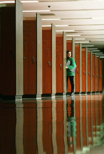 Breaking the rhythm of a pattern.