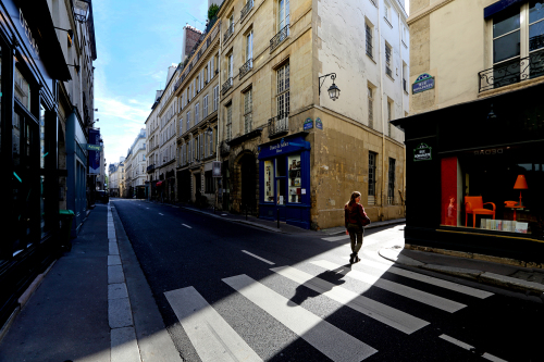 I'm always checking my four corners, even when I'm out street shooting.