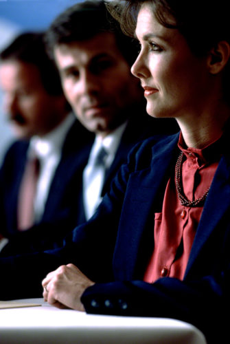 Isolating just the woman executive takes time.